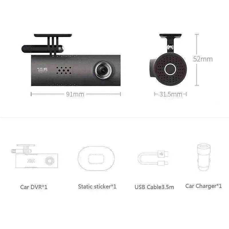 Car Dash - Smart WiFi DVR 130 Degree Wireless Cam 1080P FHD - Night Version - G-Sensor - www.Shopthatapp.com