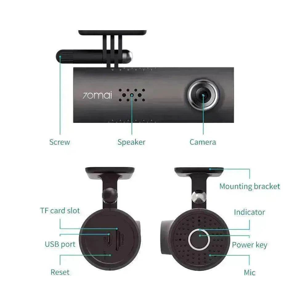 Car Dash - Smart WiFi DVR 130 Degree Wireless Cam 1080P FHD - Night Version - G-Sensor - www.Shopthatapp.com
