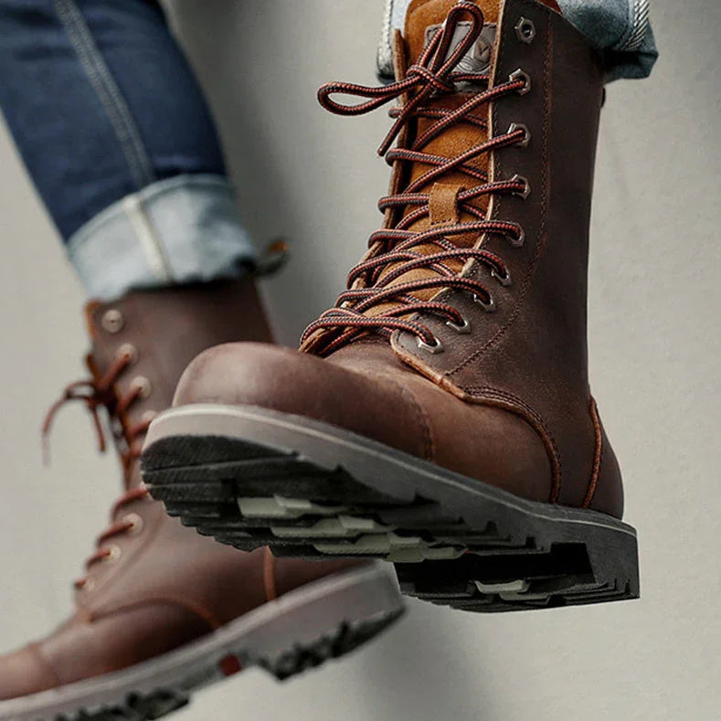 Outdoor Motorcycle Riding High Barrel Martin Boots - www.Shopthatapp.com