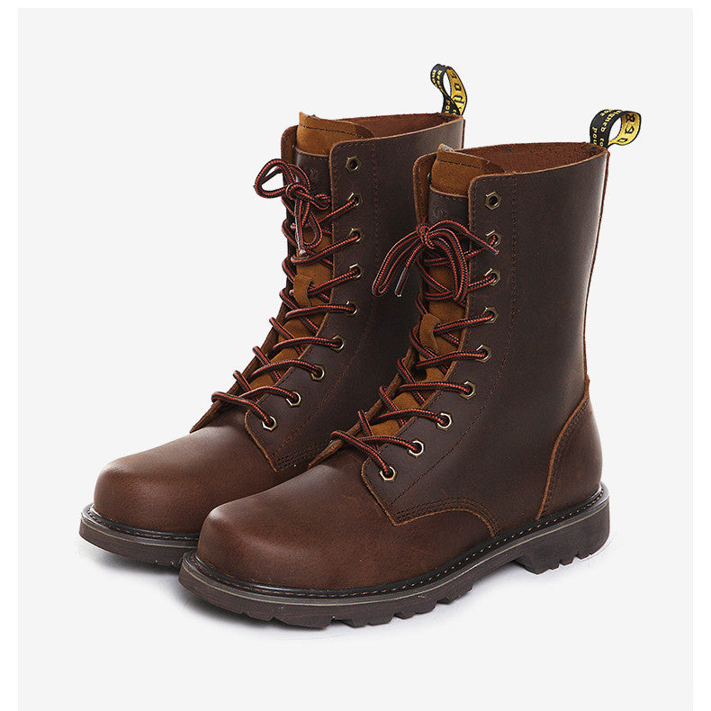 Outdoor Motorcycle Riding High Barrel Martin Boots - www.Shopthatapp.com