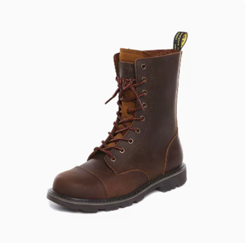 Outdoor Motorcycle Riding High Barrel Martin Boots - www.Shopthatapp.com