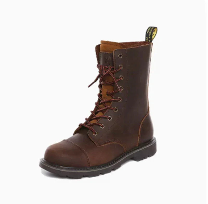 Outdoor Motorcycle Riding High Barrel Martin Boots - www.Shopthatapp.com