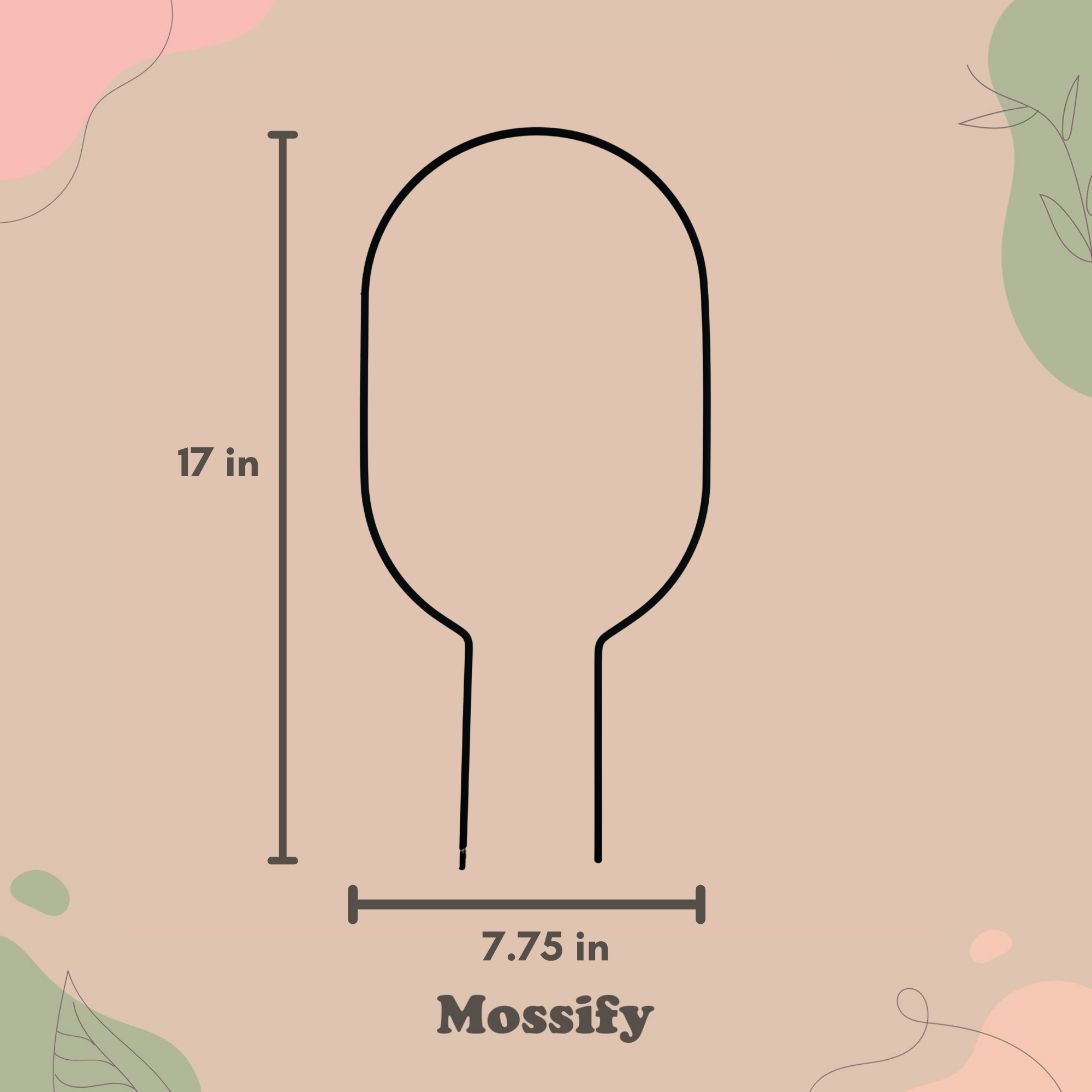 "Oval" Metal Trellis - www.Shopthatapp.com #