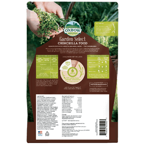 Oxbow Garden Select Chinchilla Food-Pets supplies and goodies-www.Shopthatapp.com-Natural Health Garden