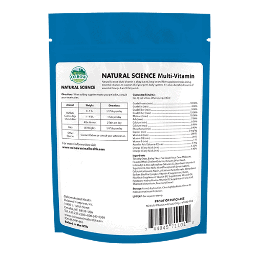 Oxbow Natural Science Multi-Vitamin (4.2 oz)-Pets supplies and goodies-www.Shopthatapp.com-Natural Health Garden