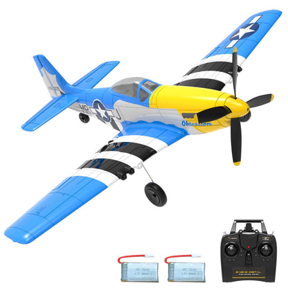 P51D Mustang EPP Warbird RC Glider - Durable, Beginner-Friendly - www.Shopthatapp.com
