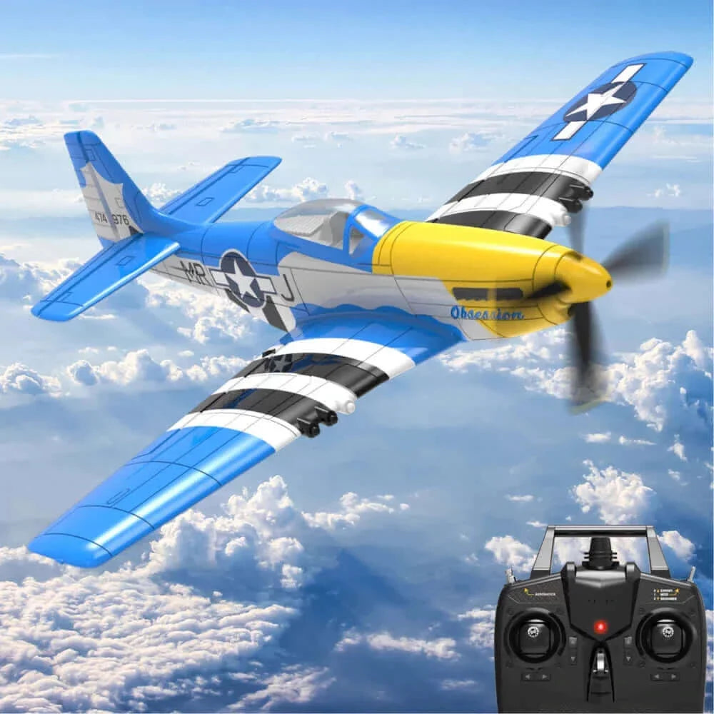 P51D Mustang EPP Warbird RC Glider - Durable, Beginner-Friendly - www.Shopthatapp.com