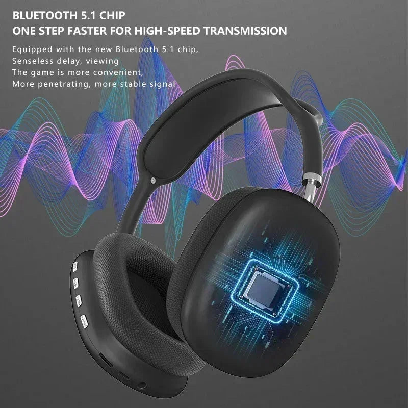 P9 Wireless Bluetooth Headset Outdoor Sports Gaming Wireless Headphones With Mic Noise Cancelling Earbuds Bluetooth Earphones - www.Shopthatapp.com