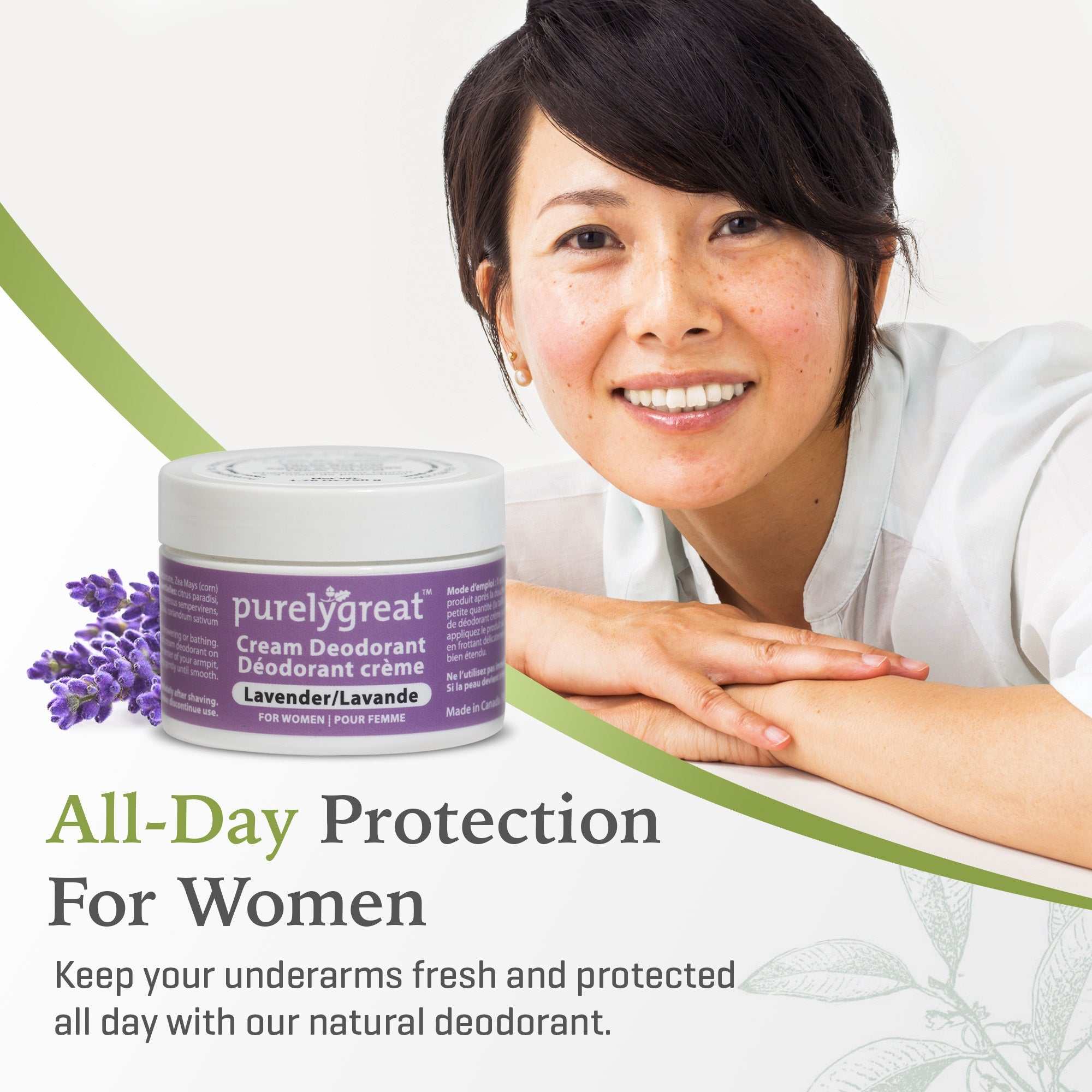 Lavender Cream Deodorant for Women - www.Shopthatapp.com