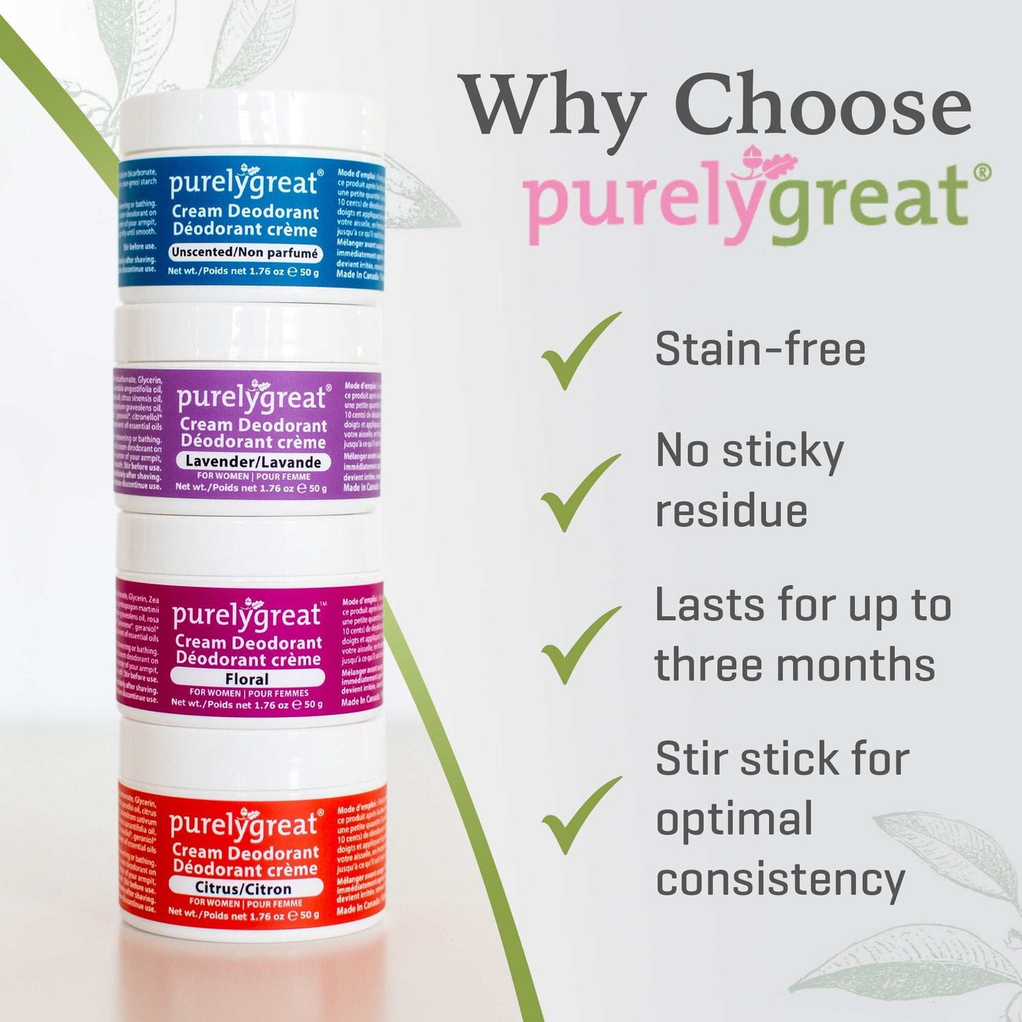 Unscented Cream Deodorant - www.Shopthatapp.com