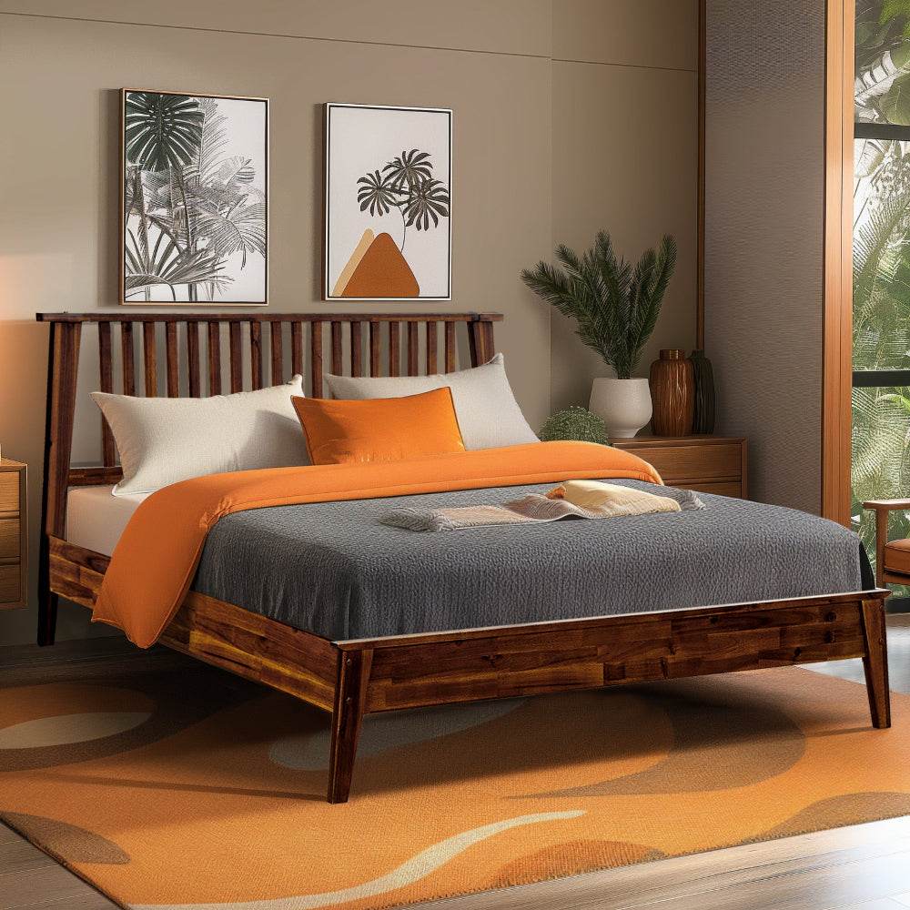 Kaylin Solid Wood Bed Frame - www.Shopthatapp.com
