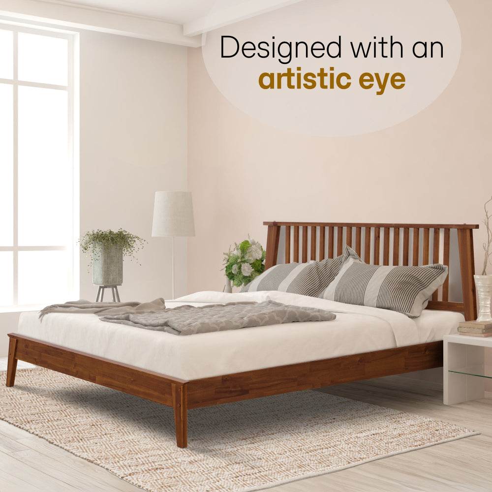 Kaylin Deluxe Wood Platform Bed Frame - www.Shopthatapp.com