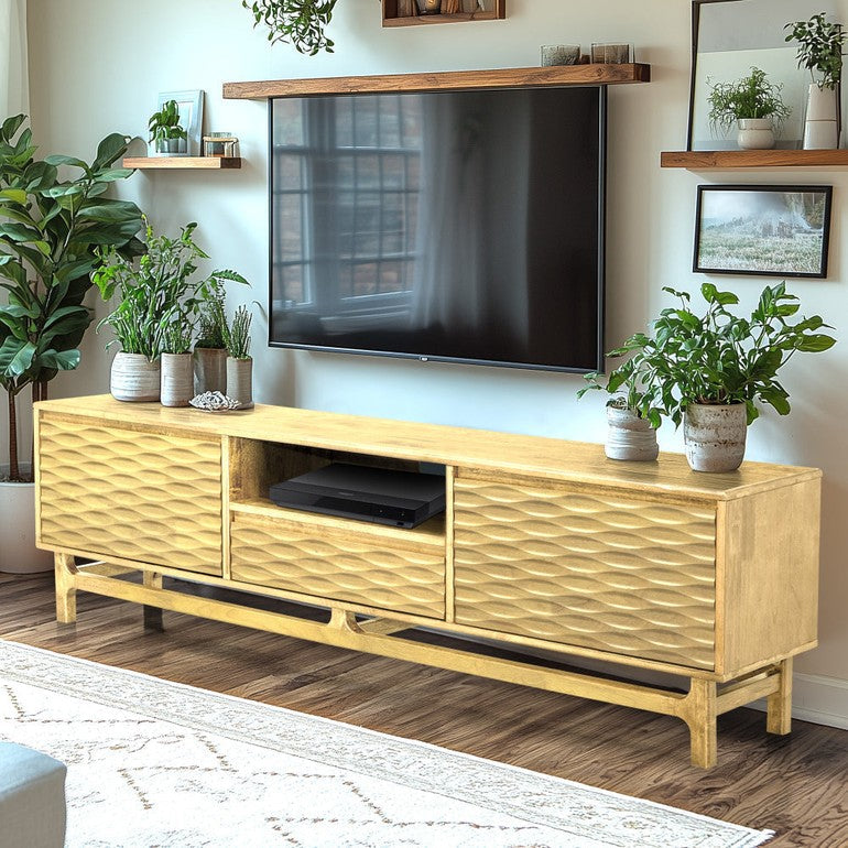 Elara TV Stand with Storage and Cable Management for TVs up to 80" - www.Shopthatapp.com