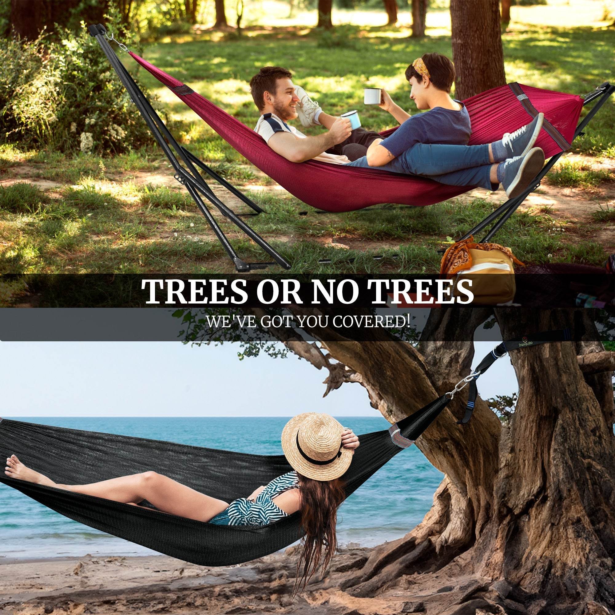 Tranquillo Comfort Set Original Hammock Stand - www.Shopthatapp.com