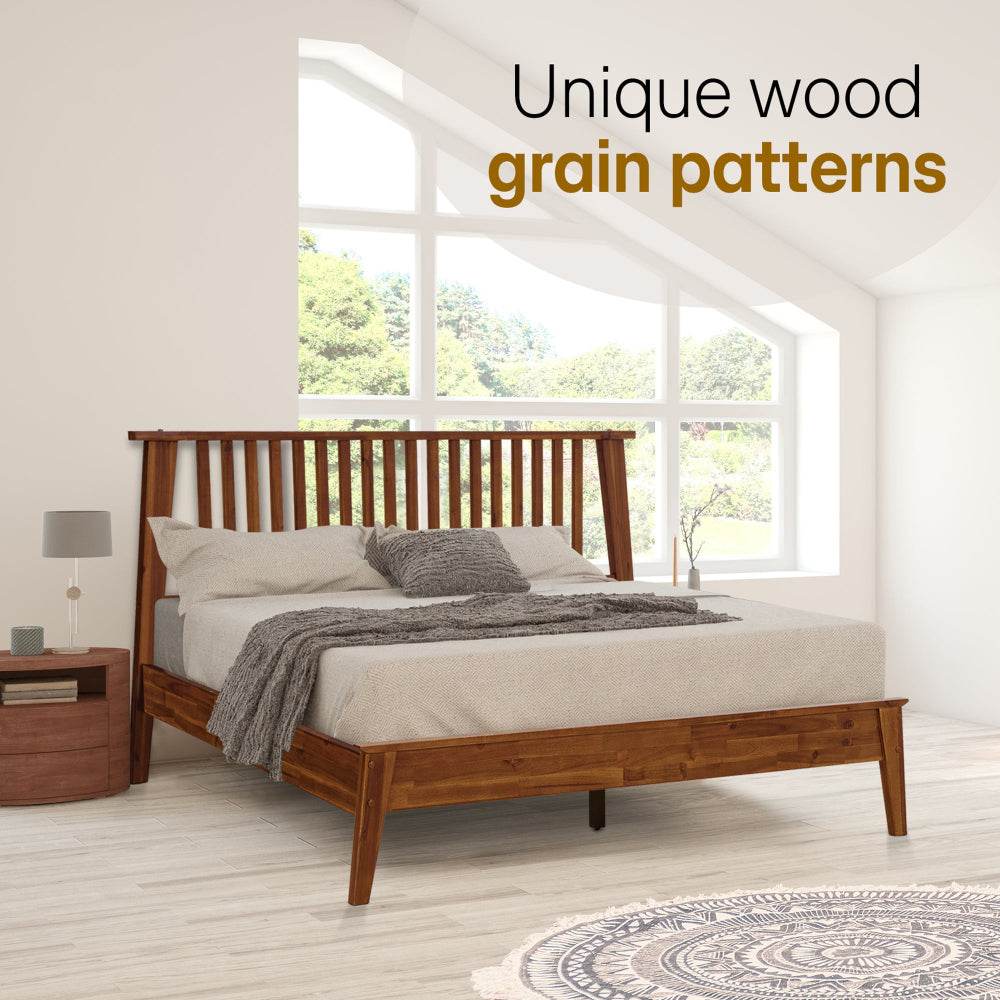 Kaylin Deluxe Wood Platform Bed Frame - www.Shopthatapp.com