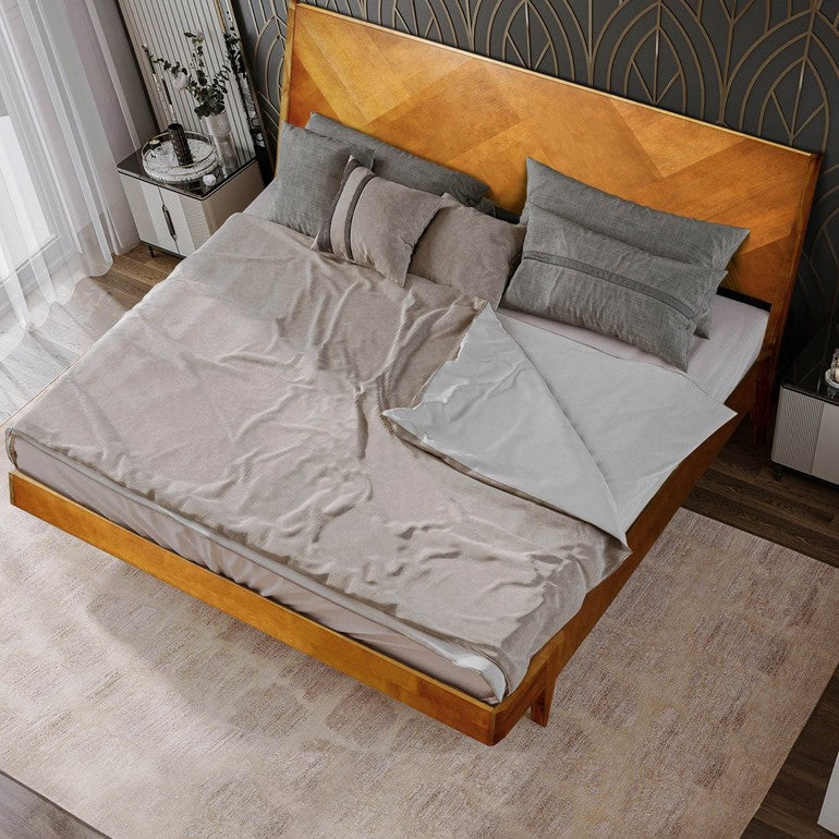 Gazelle Platform Bed Frame With Headboard - www.Shopthatapp.com