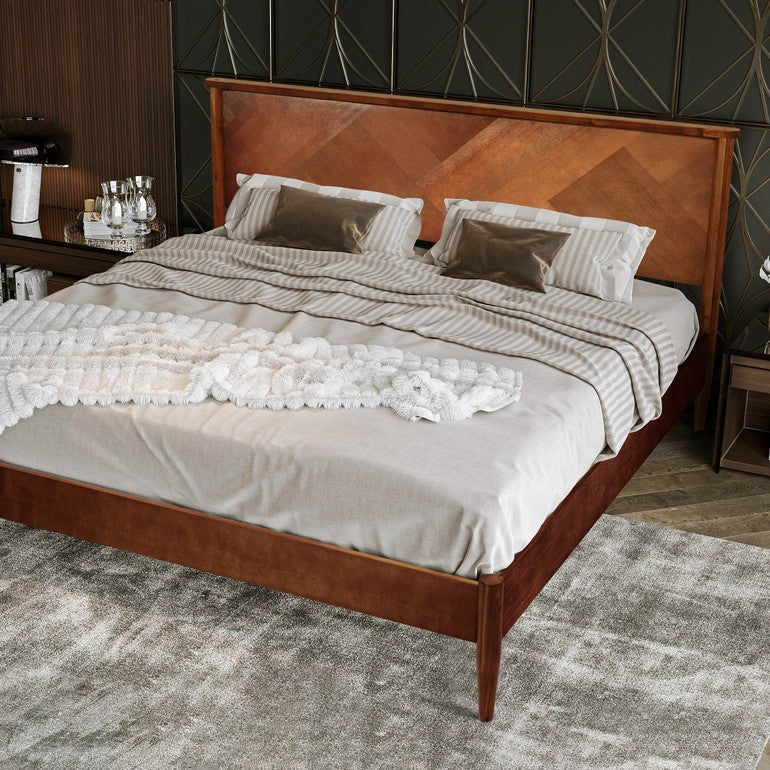 Panthera Platform Bed Frame With Headboard - www.Shopthatapp.com