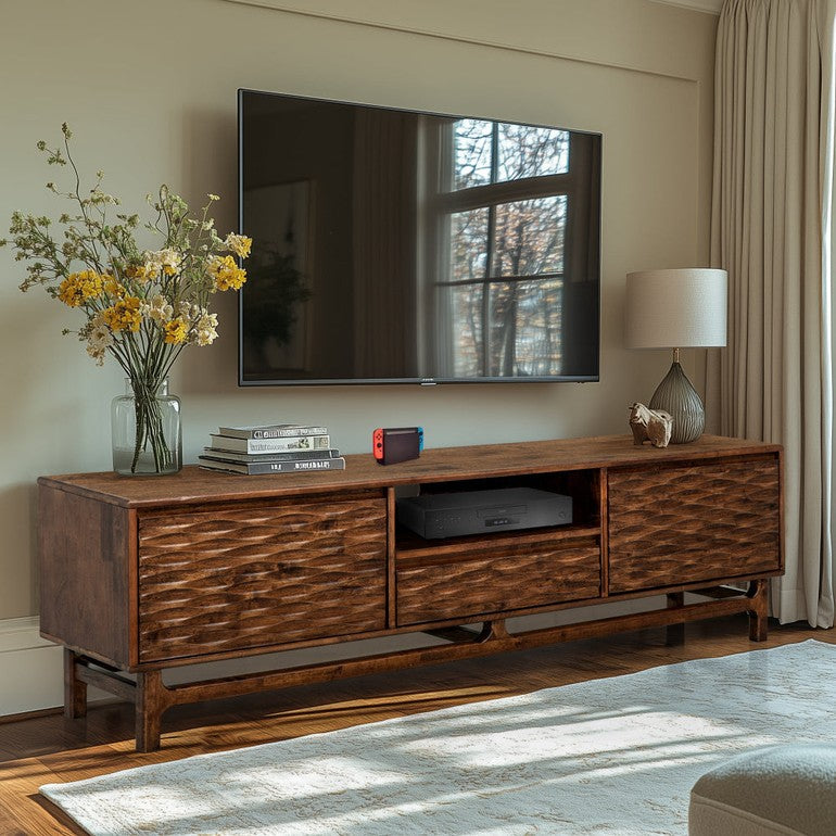 Elara TV Stand with Storage and Cable Management for TVs up to 80" - www.Shopthatapp.com