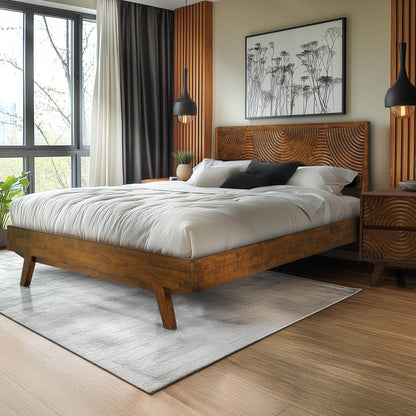 Harmony Platform Bed Frame with Headboard