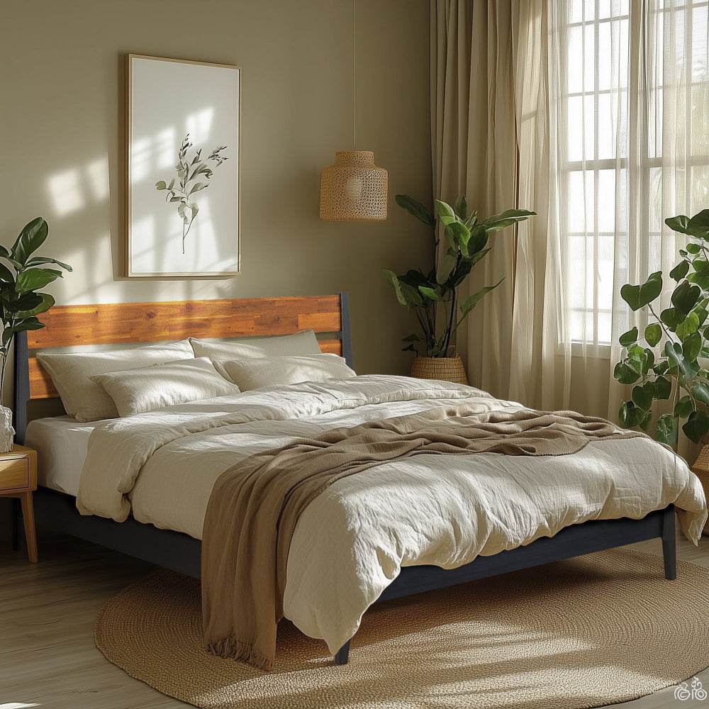 Callisto Deluxe Solid Wood Bed Frame - www.Shopthatapp.com