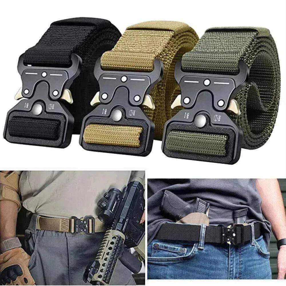 PREMIUM Men Casual Military Belt Tactical Waistband Rescue Rigger Nylon Belt USA - www.Shopthatapp.com #