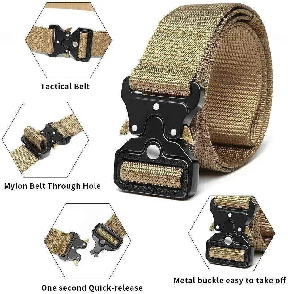 PREMIUM Men Casual Military Belt Tactical Waistband Rescue Rigger Nylon Belt USA - www.Shopthatapp.com #