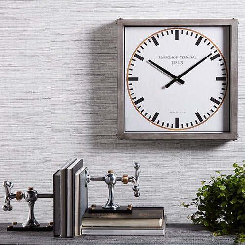Horloge terminale Pendulux Tempelhof grise