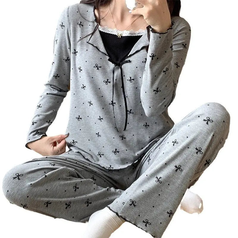 Pajamas For Women Long Sleeve With Chest Pad - www.Shopthatapp.com