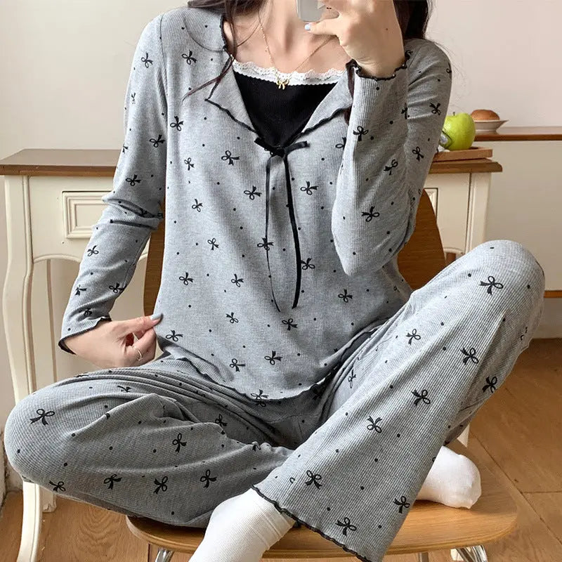 Pajamas For Women Long Sleeve With Chest Pad - www.Shopthatapp.com
