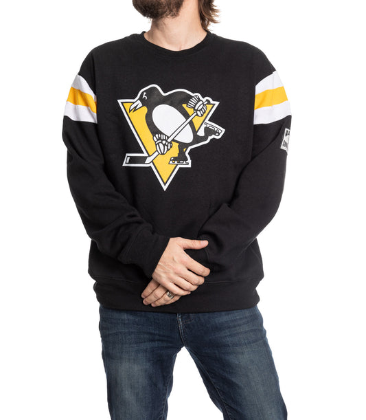 Pittsburgh Penguins Varsity Retro Style Crewneck Sweater - www.Shopthatapp.com