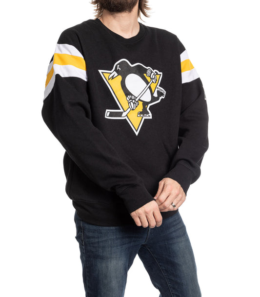 Pittsburgh Penguins Varsity Retro Style Crewneck Sweater - www.Shopthatapp.com