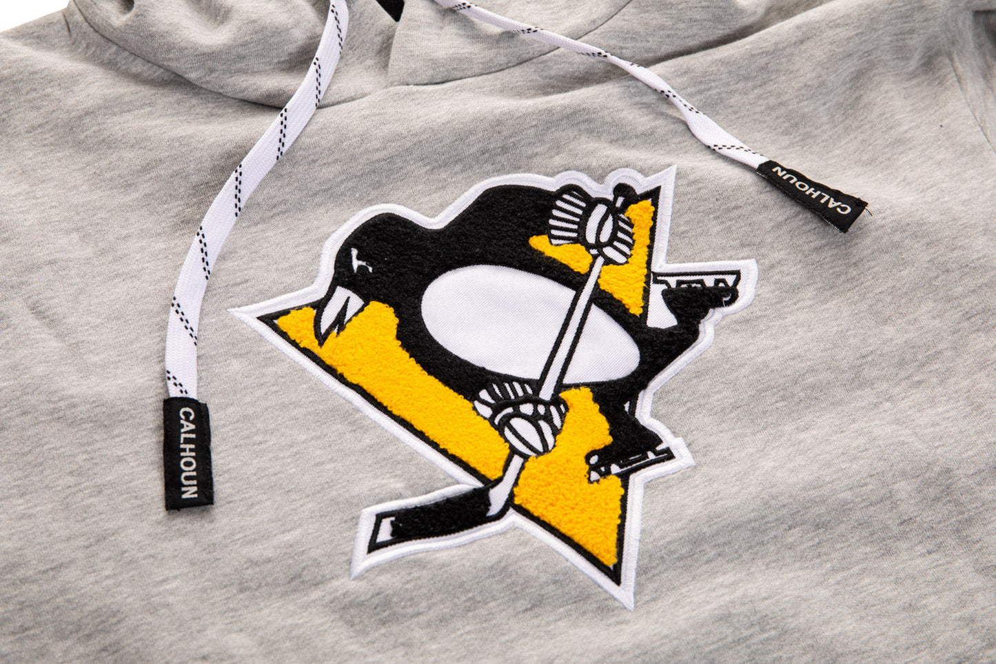 Pittsburgh Penguins "Muskoka Style" Premium Chenille Woven Logo Hoodie - www.Shopthatapp.com