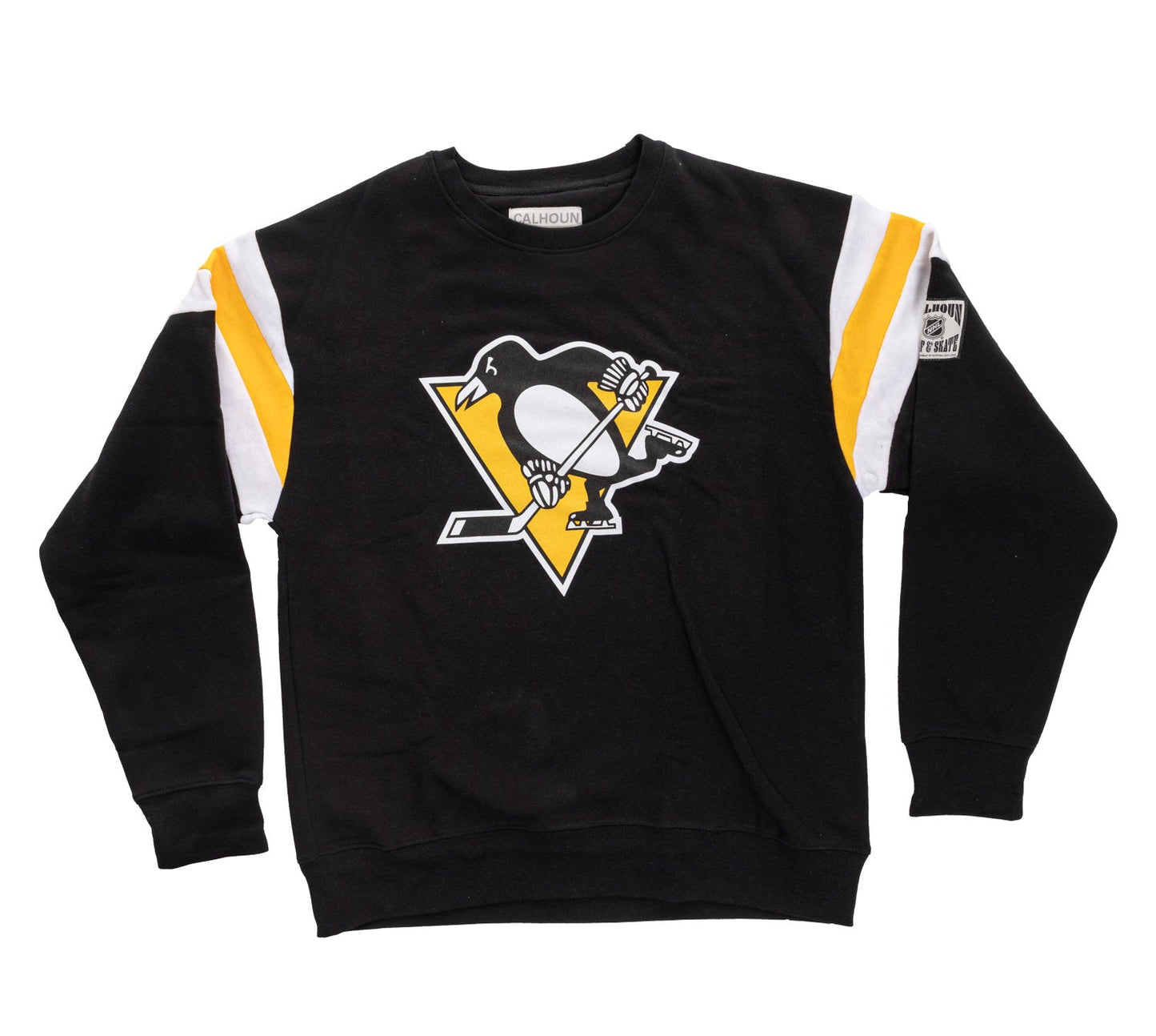 Pittsburgh Penguins Varsity Retro Style Crewneck Sweater - www.Shopthatapp.com