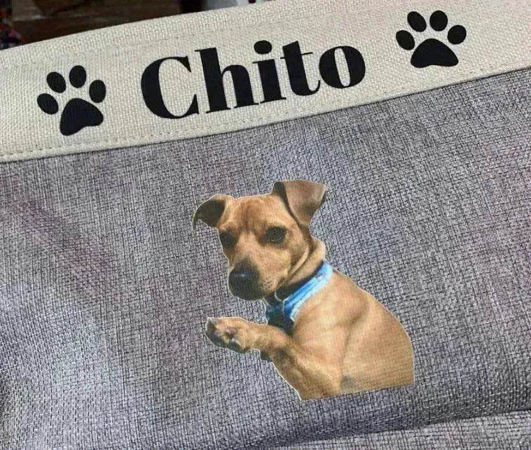 Personalized Pet Dog Toy Storage Basket Canvas Foldable Bag - www.Shopthatapp.com