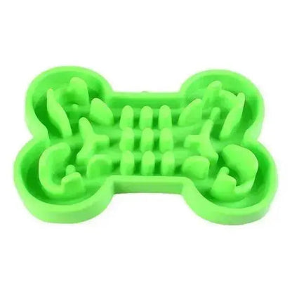 Pet Dog Slow Food Feeder Anti Choke Travel Bowl
