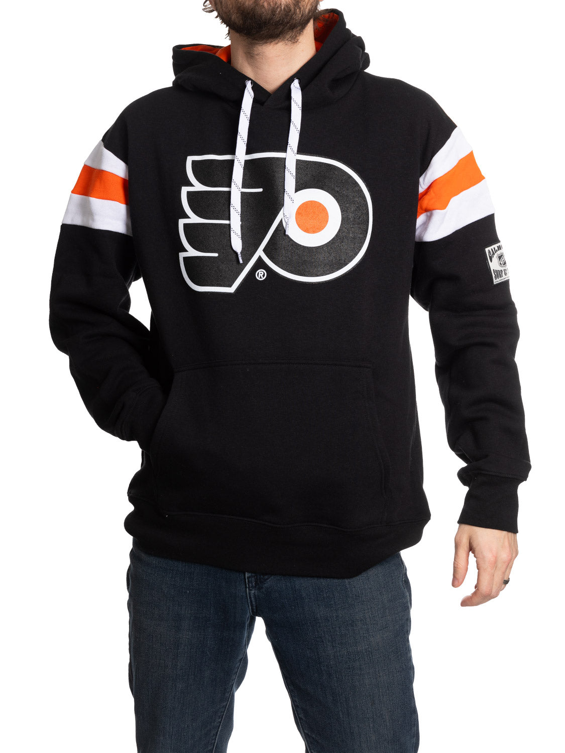 Philadelphia Flyers Varsity Retro Style Hoodie - www.Shopthatapp.com #