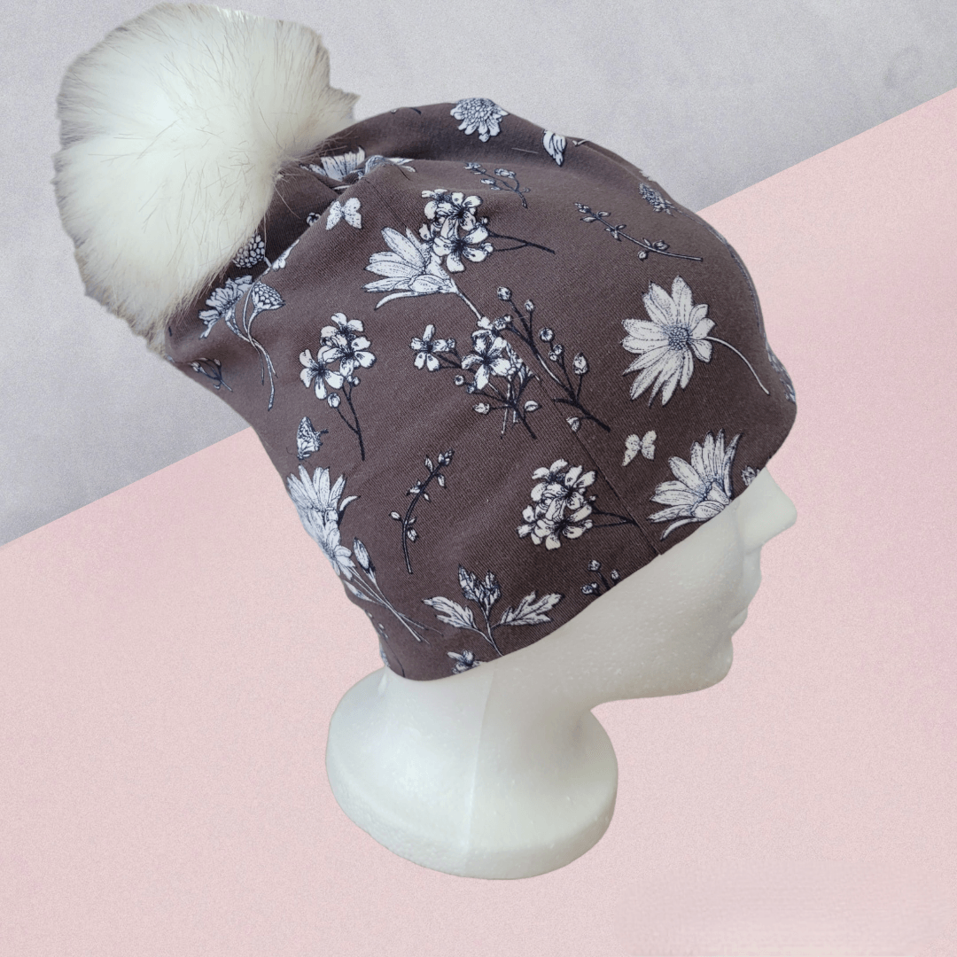 Tuques (doublées coton lycra) à pompons détachables