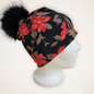 Tuques (doublées coton lycra) à pompons détachables