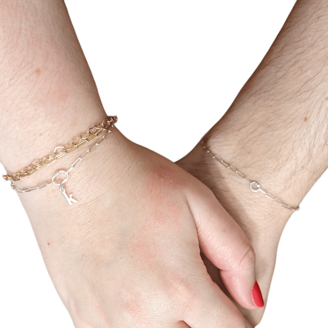 Breloques de bracelet permanentes Love Links