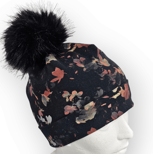 Tuques (doublées coton lycra) à pompons détachables