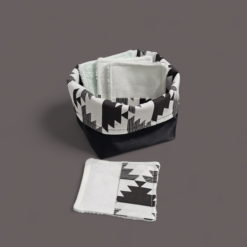 Lingettes et panier de rangement réversible. - www.Shopthatapp.com