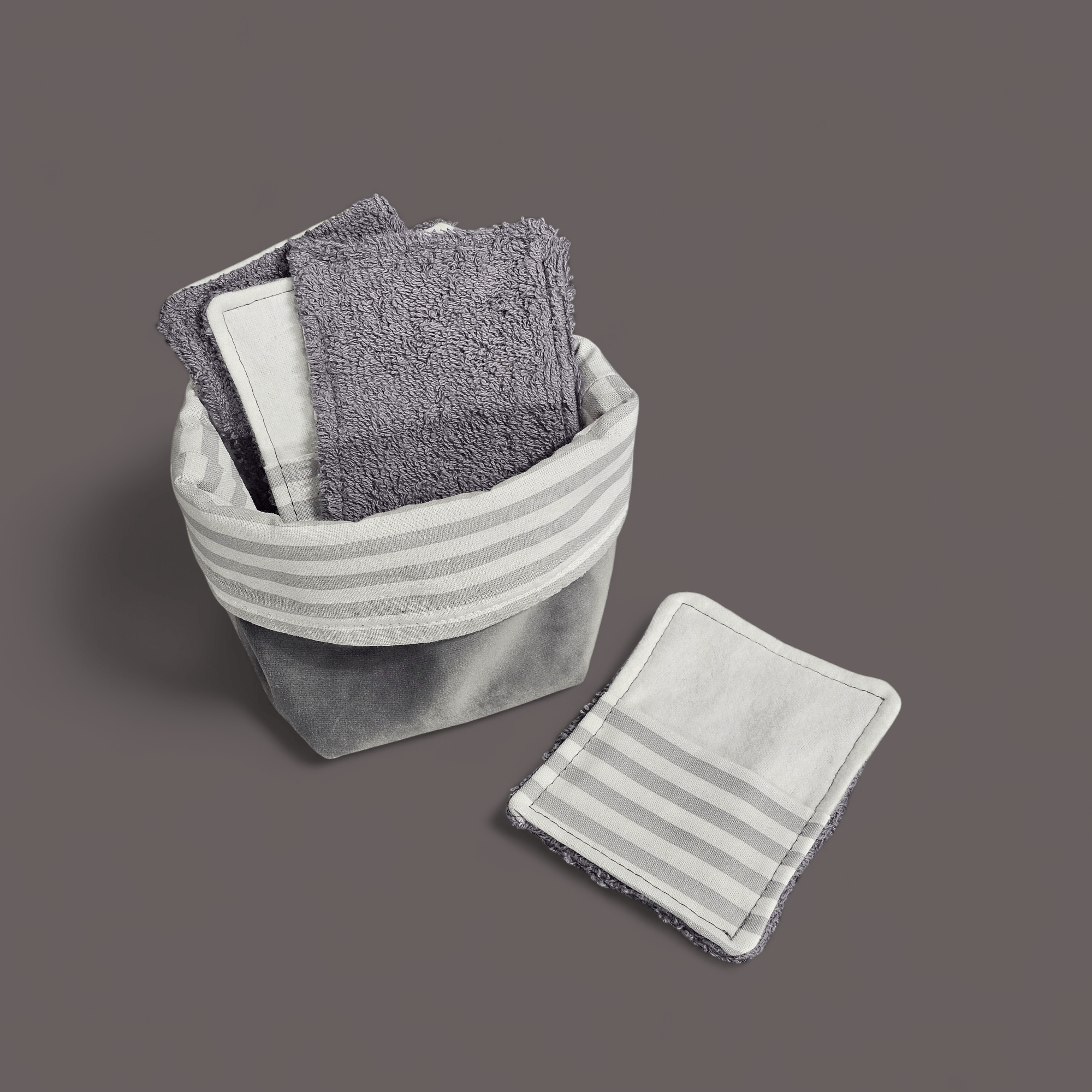 Lingettes et panier de rangement réversible. - www.Shopthatapp.com