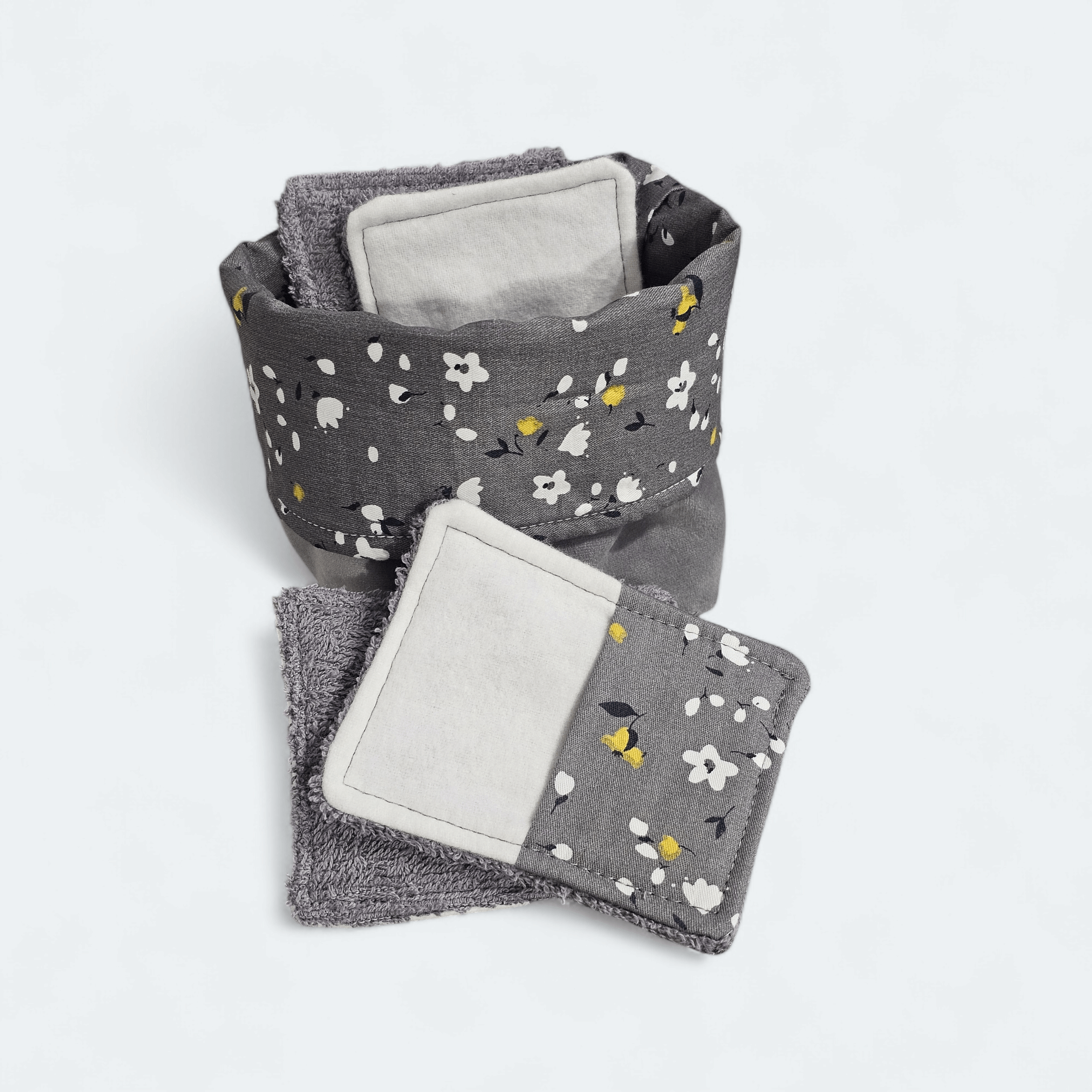 Lingettes et panier de rangement réversible. - www.Shopthatapp.com