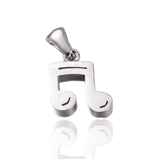 Breloque note de musique en argent
