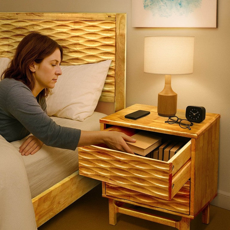 Elara Nightstand with 2 Drawers - www.Shopthatapp.com