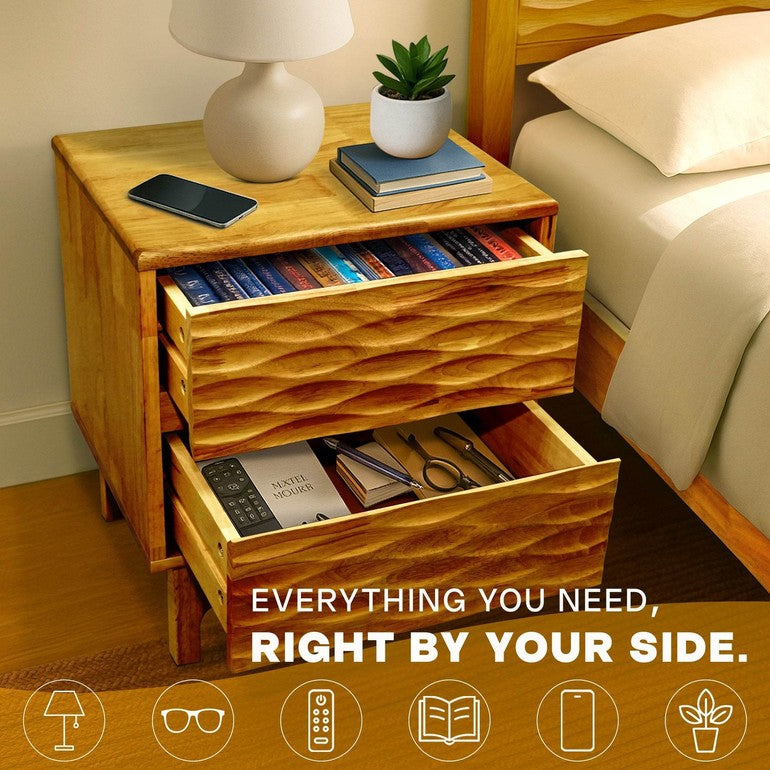 Elara Nightstand with 2 Drawers - www.Shopthatapp.com