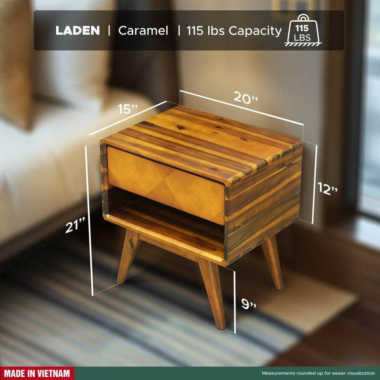 Laden Nightstand with drawer - www.Shopthatapp.com