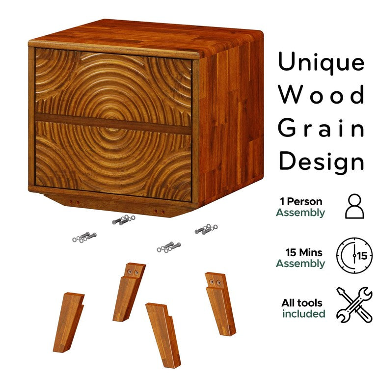 Harmony Nightstand with 2 Drawers - www.Shopthatapp.com