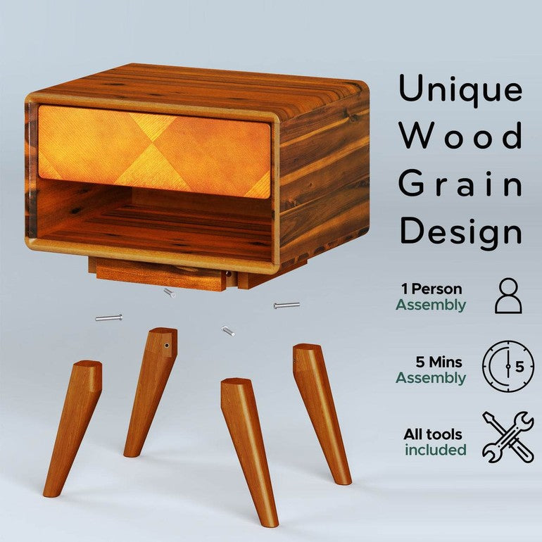 Laden Nightstand with drawer - www.Shopthatapp.com