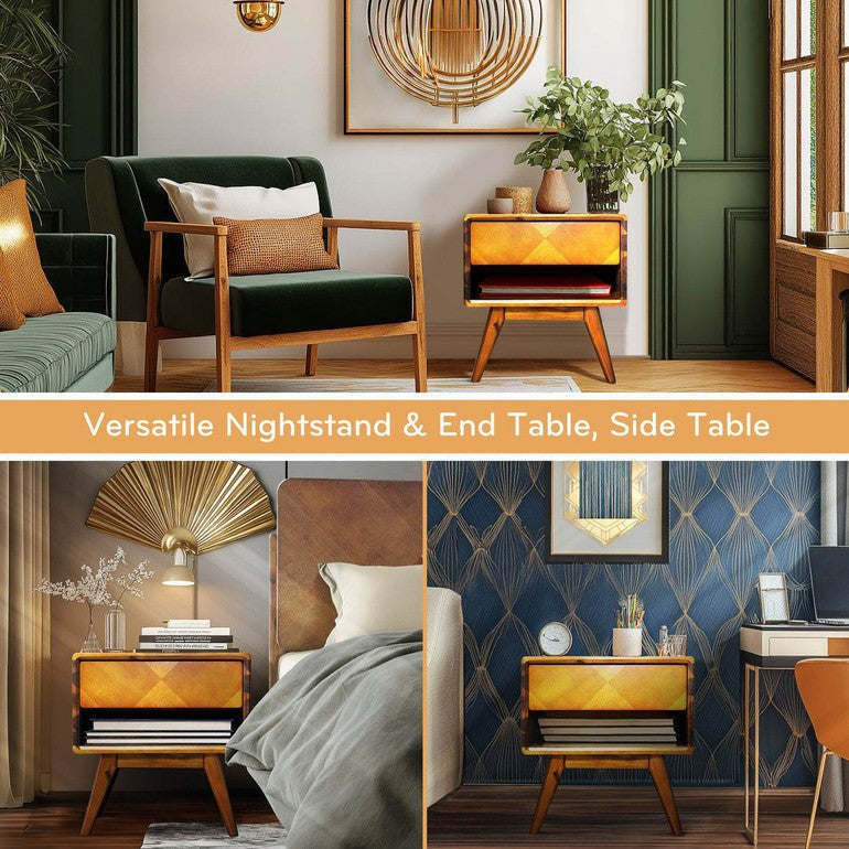 Laden Nightstand with drawer - www.Shopthatapp.com